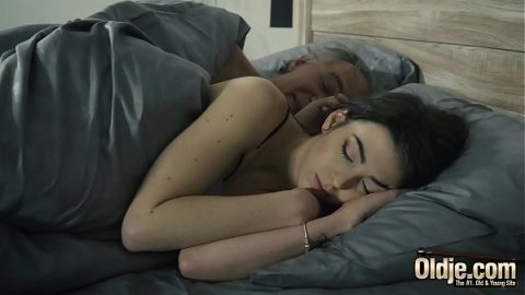 fucking with sleeping girl in bed